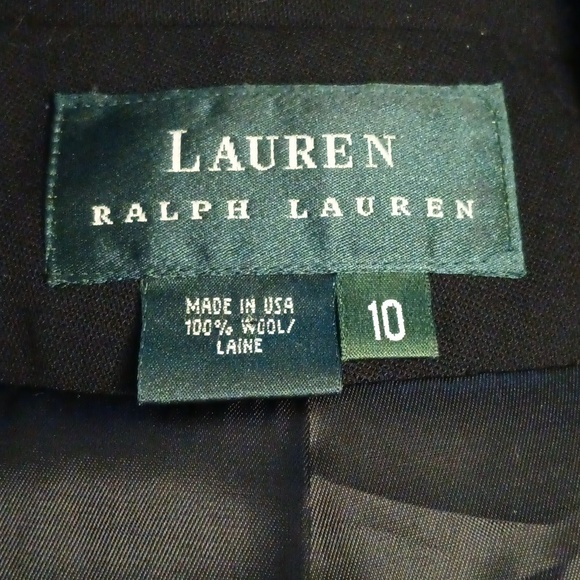 Lauren Ralph Lauren 100% Wool Two Button Blazer - Picture 4 of 4